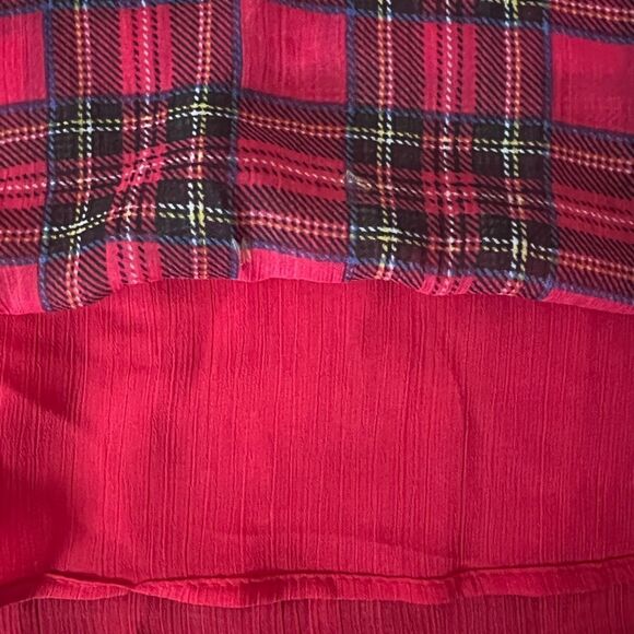Tommy Hilfiger Long Sleeve Tartan Blouse- Size Medium - Picture 6 of 7